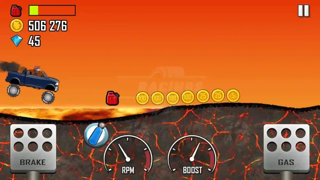 hill climb racing gameplay