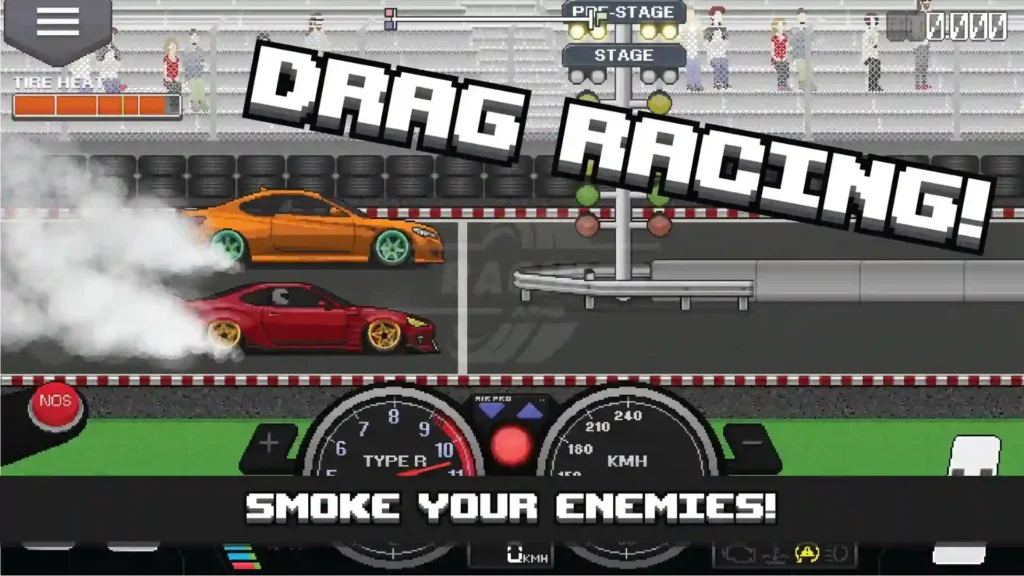 pixel car racer gameplay