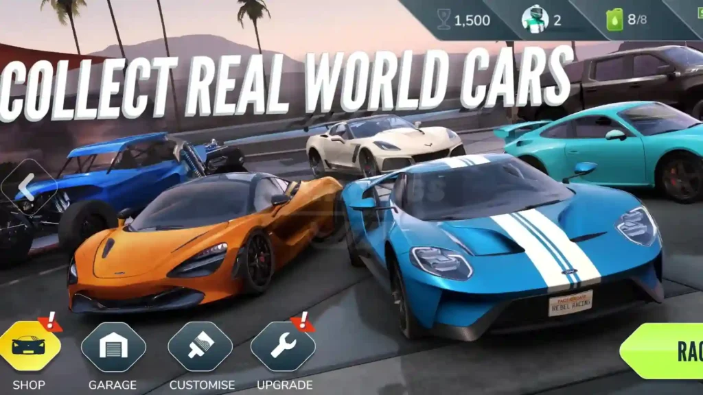 rebel racing mod apk unlocked all cars