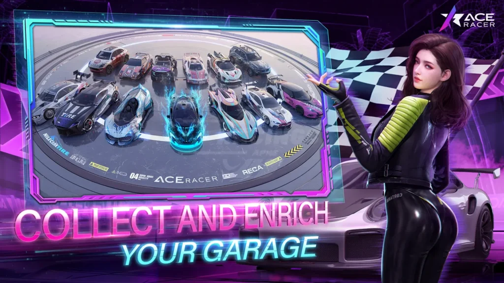 Ace Racer Collection of cars