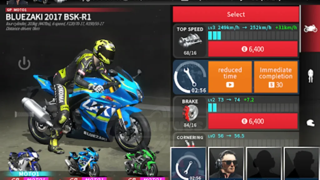 real Moto 2 Select Powerful motorcycle