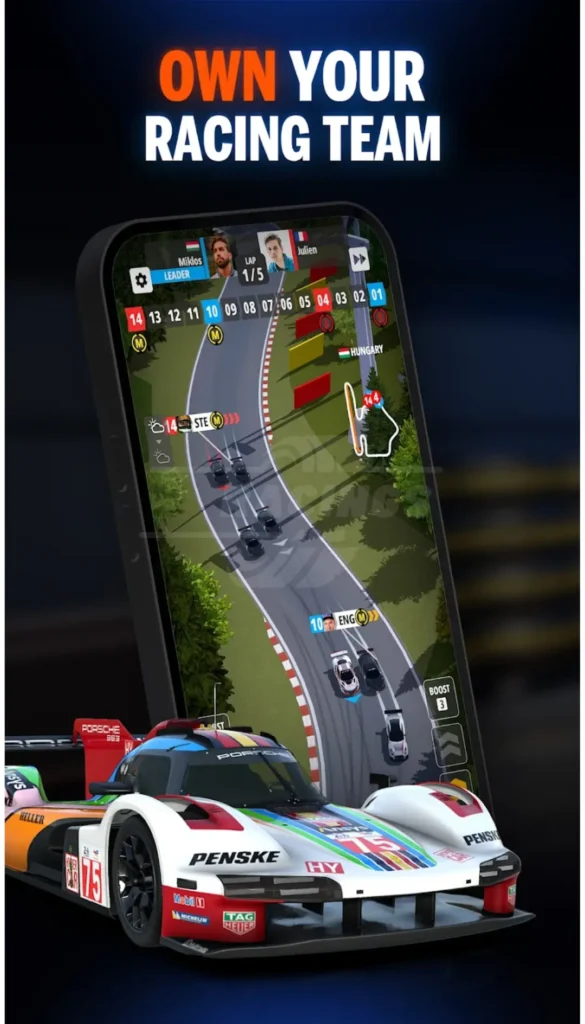 GT Manager APK build racing team