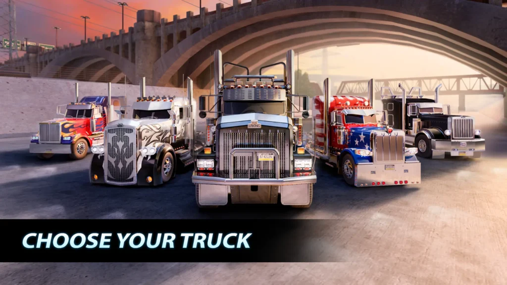 Big Rig racing Choose Your Truck 