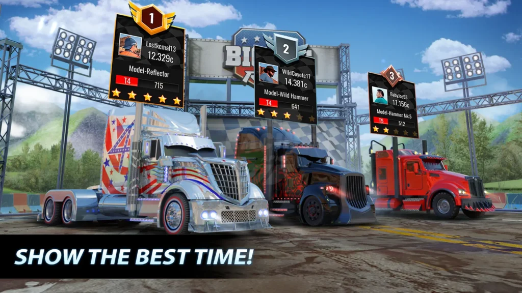 Big Rig racing Show Best time