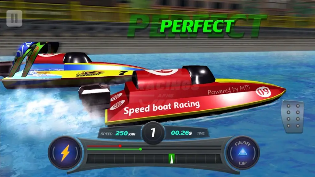 speed boat racing  graphics